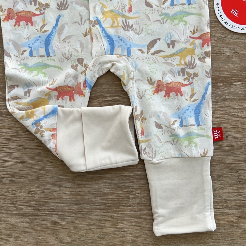 Magnetic Me Convertible Coverall Roar Dinary Newborn - Picture 4 of 6